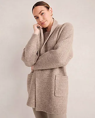 Ann Taylor Haven Well Within Lofty Knit Shawl Collar Cardigan sold by Ann Taylor product image thumbnail 4