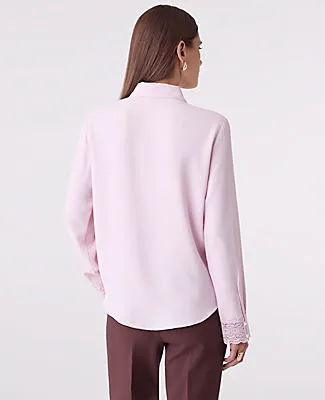 Ann Taylor Modern Lace Trim Blouse sold by Ann Taylor product image thumbnail 2