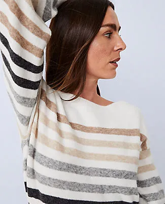 Ann Taylor Weekend Collection Striped Midi Sweater Dress sold by Ann Taylor product image thumbnail 3