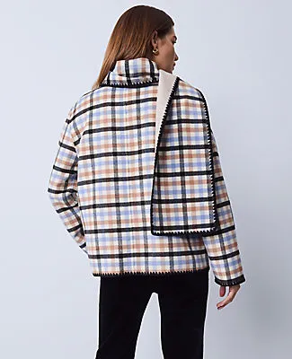 Ann Taylor Weekend Collection Plaid Scarf Coat sold by Ann Taylor product image thumbnail 2