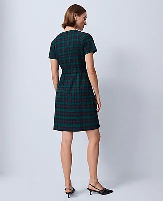 Ann Taylor Petite Plaid Belted Sheath Dress sold by Ann Taylor product image thumbnail 2