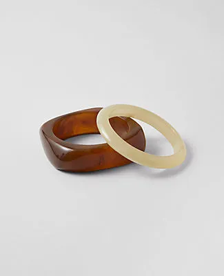 Ann Taylor Acetate Circle Cuff Bracelet Set sold by Ann Taylor