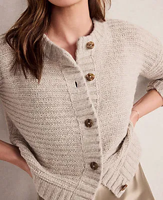 Ann Taylor Haven Well Within Merino Wool Cashmere Link Stitch Cardigan sold by Ann Taylor product image thumbnail 3