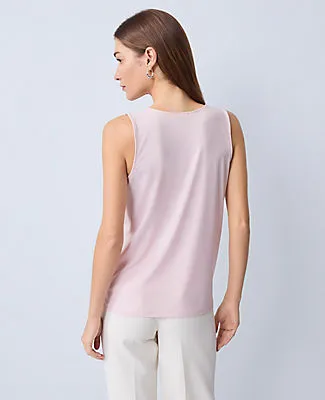 Ann Taylor Mixed Media Tank Top sold by Ann Taylor product image thumbnail 2