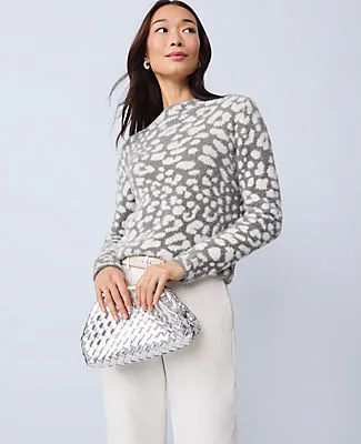 Ann Taylor Petite Leopard Print Sweater sold by Ann Taylor