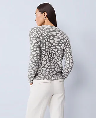 Ann Taylor Petite Leopard Print Sweater sold by Ann Taylor product image thumbnail 2