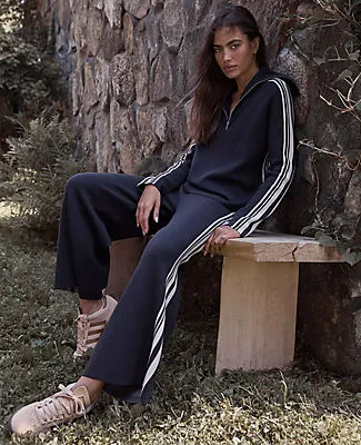 Ann Taylor Haven Well Within Sporty Stripe Half-Zip Pullover sold by Ann Taylor product image thumbnail 4