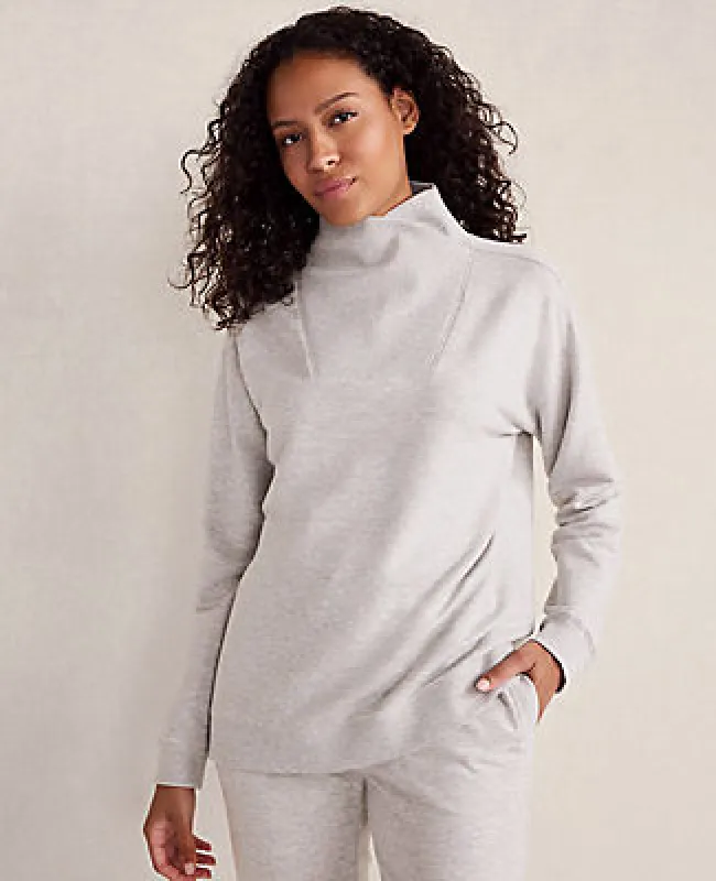 Ann Taylor Haven Well Within Fleece Crossover Sweatshirt sold by Ann Taylor