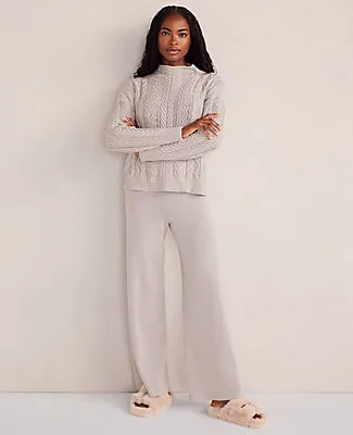 Ann Taylor Haven Well Within Organic Cotton Cable Mock Neck Sweater sold by Ann Taylor product image thumbnail 2