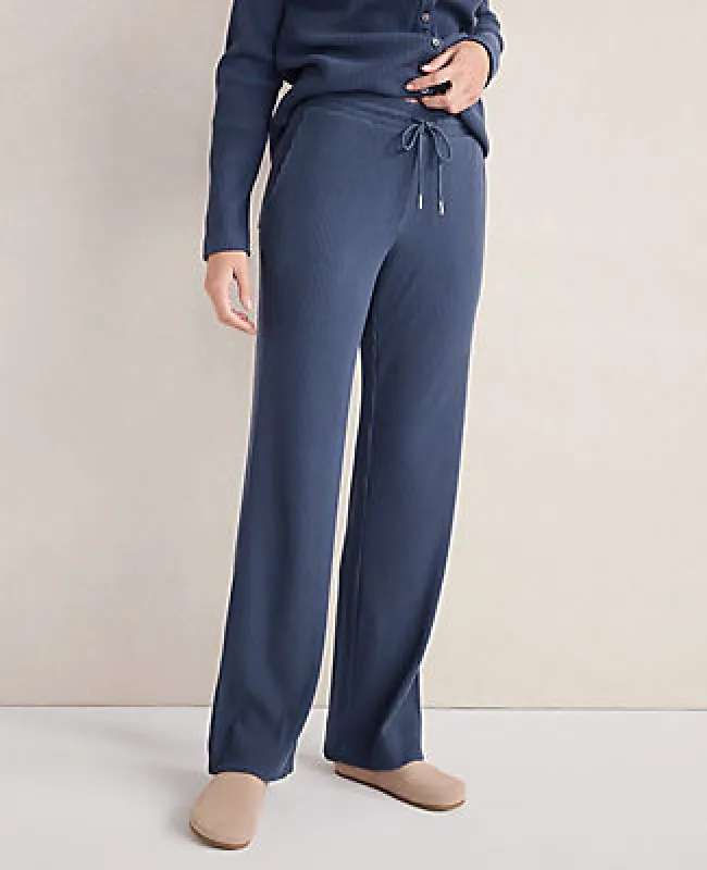 Ann Taylor Haven Well Within Ottoman Rib Straight Leg Pants sold by Ann Taylor