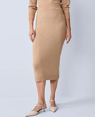 Ann Taylor Lurex Midi Sweater Skirt sold by Ann Taylor product image thumbnail 2