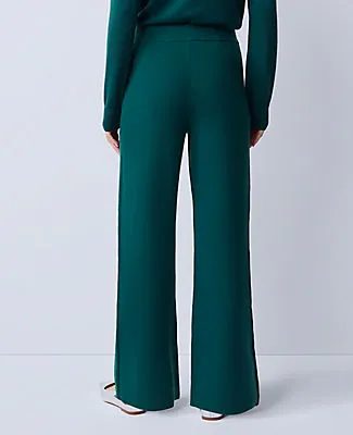Ann Taylor The Petite Wide-Leg Sweater Pant sold by Ann Taylor product image thumbnail 3