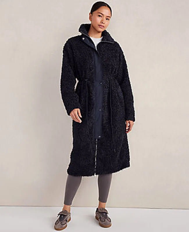 Ann Taylor Haven Well Within Long Sherpa Coat sold by Ann Taylor