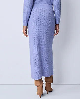 Ann Taylor Petite Weekend Collection Pointelle Sweater Skirt sold by Ann Taylor product image thumbnail 3