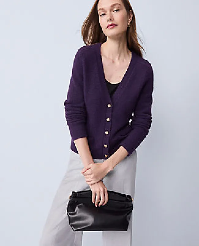 Ann Taylor Petite V-Neck Cardigan sold by Ann Taylor