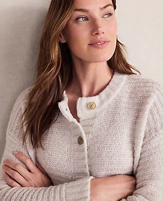 Ann Taylor Haven Well Within Merino Wool Cashmere Link Stitch Cardigan sold by Ann Taylor product image thumbnail 2
