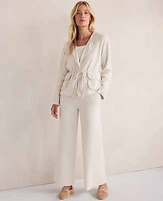 Ann Taylor Haven Well Within Brushed Terry Open Front Jacket sold by Ann Taylor product image thumbnail 2