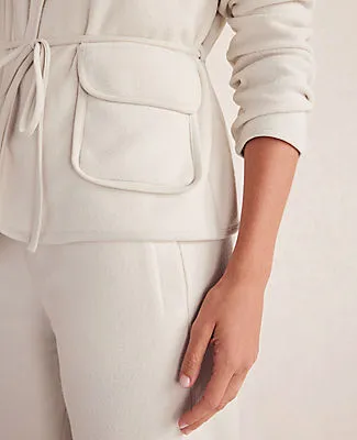 Ann Taylor Haven Well Within Brushed Terry Open Front Jacket sold by Ann Taylor product image thumbnail 3