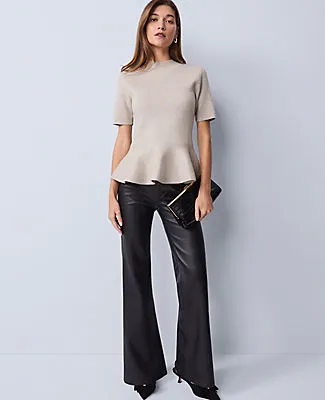 Ann Taylor Petite Metallic Peplum Top sold by Ann Taylor product image thumbnail 3