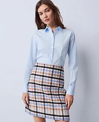 Ann Taylor Weekend Collection Plaid A-Line Skirt sold by Ann Taylor product image thumbnail 2