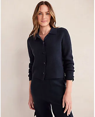 Ann Taylor Haven Well Within Wool Blend Sweater Jacket sold by Ann Taylor