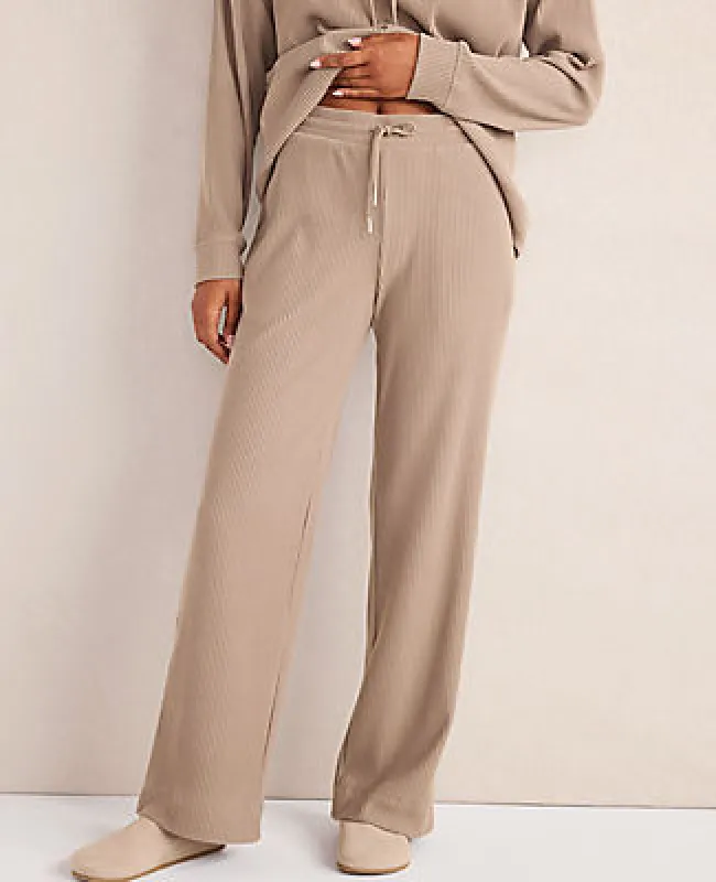 Ann Taylor Haven Well Within Ottoman Rib Straight Leg Pants sold by Ann Taylor
