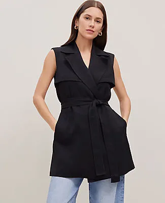Ann Taylor Petite Trench Vest sold by Ann Taylor product image thumbnail 3