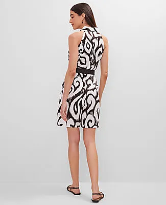 Ann Taylor Petite Ikat Belted Romper sold by Ann Taylor product image thumbnail 2