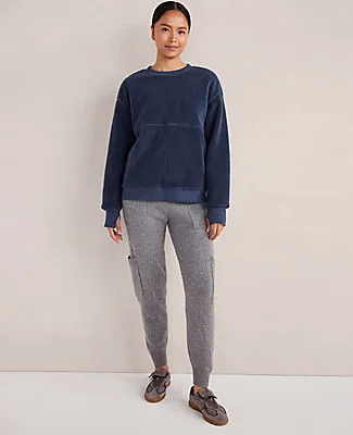 Ann Taylor Haven Well Within Sherpa Sweatshirt sold by Ann Taylor product image thumbnail 3