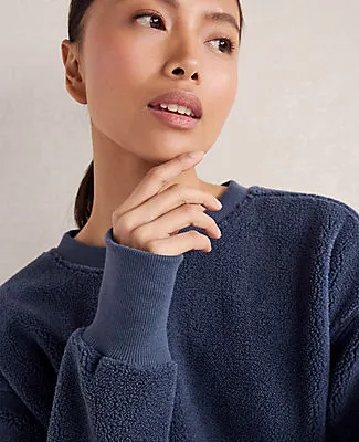 Ann Taylor Haven Well Within Sherpa Sweatshirt sold by Ann Taylor product image thumbnail 4