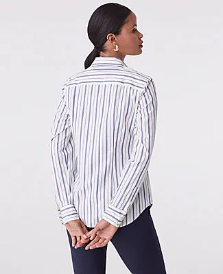 Ann Taylor Striped Perfect Shirt sold by Ann Taylor product image thumbnail 2