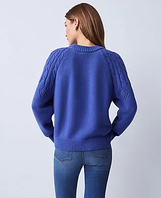 Ann Taylor Petite Weekend Collection Mixed Stitch Sweater sold by Ann Taylor product image thumbnail 2