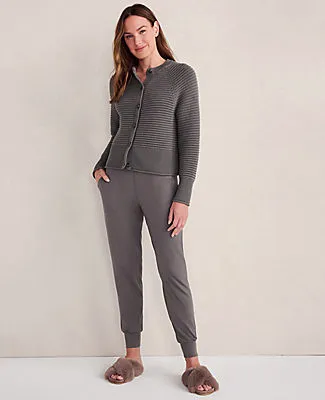 Ann Taylor Haven Well Within Organic Cotton Horizontal Stitch Cardigan sold by Ann Taylor product image thumbnail 3