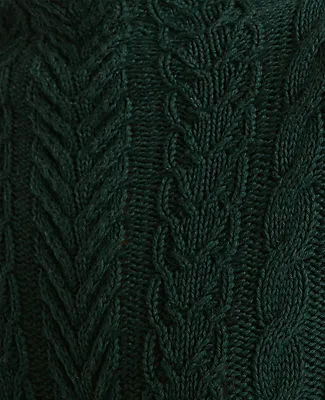 Ann Taylor Haven Well Within Organic Cotton Cable Mock Neck Sweater sold by Ann Taylor product image thumbnail 3