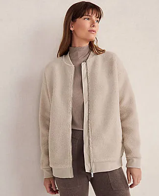 Ann Taylor Haven Well Within Sherpa Bomber sold by Ann Taylor