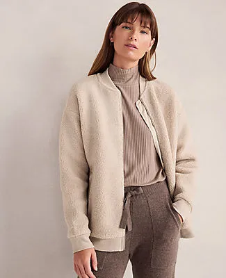 Ann Taylor Haven Well Within Sherpa Bomber sold by Ann Taylor product image thumbnail 2