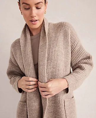 Ann Taylor Haven Well Within Lofty Knit Shawl Collar Cardigan sold by Ann Taylor product image thumbnail 2