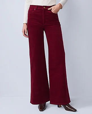 Ann Taylor Petite Weekend Collection Wide Leg Corduroy Pant sold by Ann Taylor product image thumbnail 2
