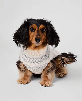 Ann Taylor Weekend Collection Fair Isle Dog Sweater sold by Ann Taylor