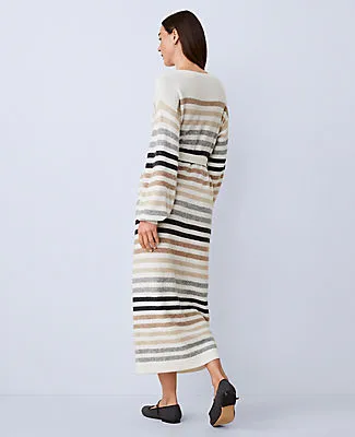 Ann Taylor Weekend Collection Striped Midi Sweater Dress sold by Ann Taylor product image thumbnail 2