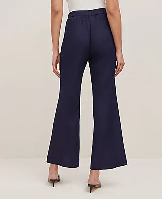 Ann Taylor The Flare Ankle Pant in Linen Blend sold by Ann Taylor product image thumbnail 3