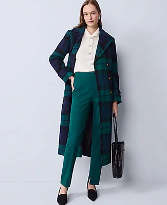 Ann Taylor Petite Plaid Fitted Double Breasted Coat sold by Ann Taylor product image thumbnail 3