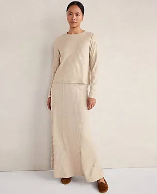 Ann Taylor Haven Well Within Lurex Rib Knit Top sold by Ann Taylor product image thumbnail 4