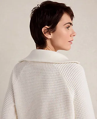 Ann Taylor Haven Well Within Organic Cotton Cashmere Waffle Pullover sold by Ann Taylor product image thumbnail 2