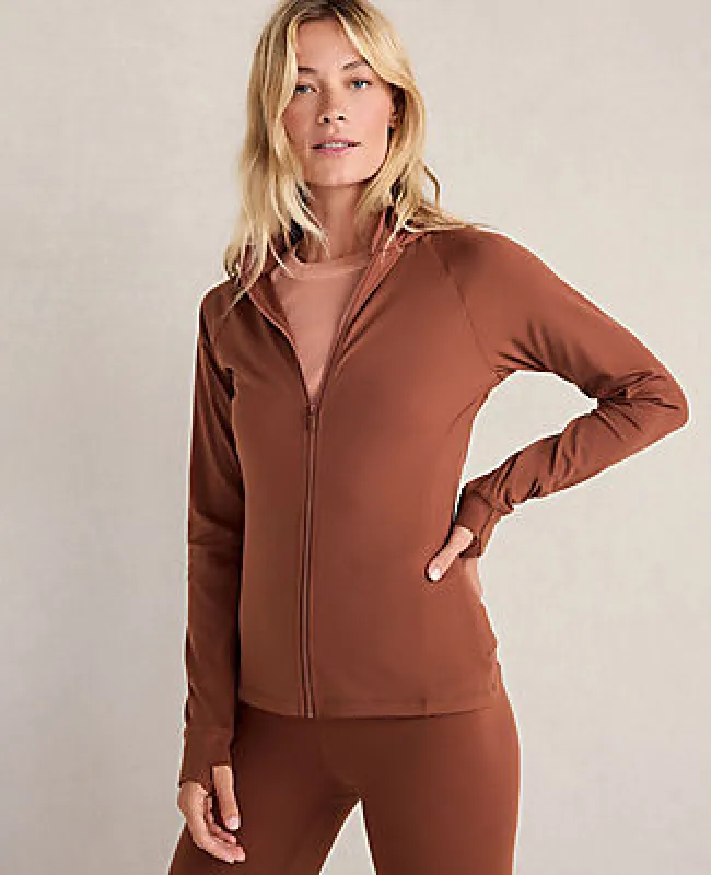 Ann Taylor Haven Well Within Balance Full-Zip Jacket sold by Ann Taylor