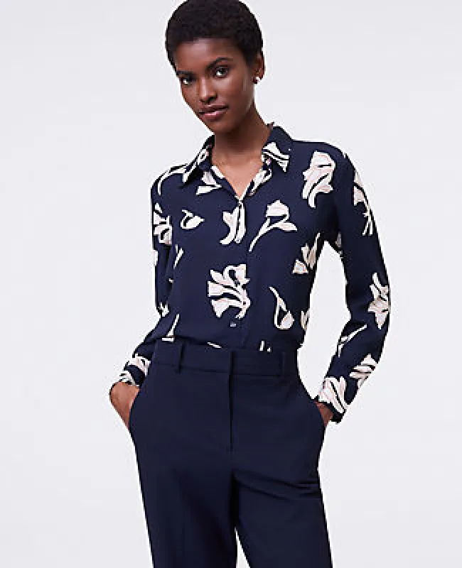 Ann Taylor Floral Button Down Shirt sold by Ann Taylor