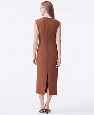 Ann Taylor Crepe Twist Sheath Dress sold by Ann Taylor product image thumbnail 2