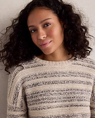 Ann Taylor Haven Well Within Cashmere Striped Crewneck sold by Ann Taylor product image thumbnail 2