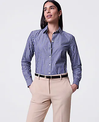 Ann Taylor Striped Perfect Shirt sold by Ann Taylor