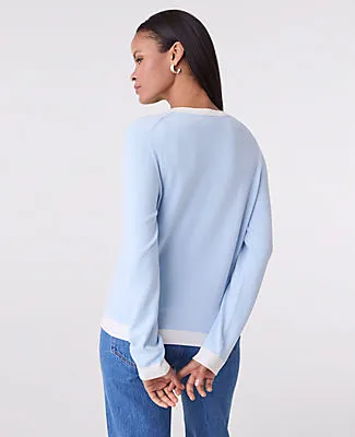 Ann Taylor Petite Contrast Trim Ann Cardigan sold by Ann Taylor product image thumbnail 2